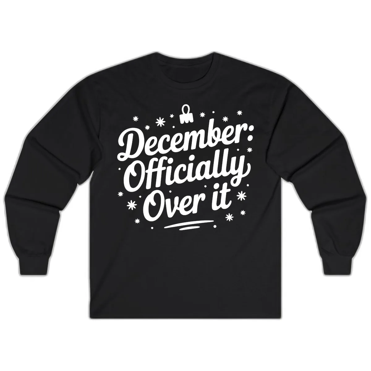 December Officially Over It Long Sleeve in Black